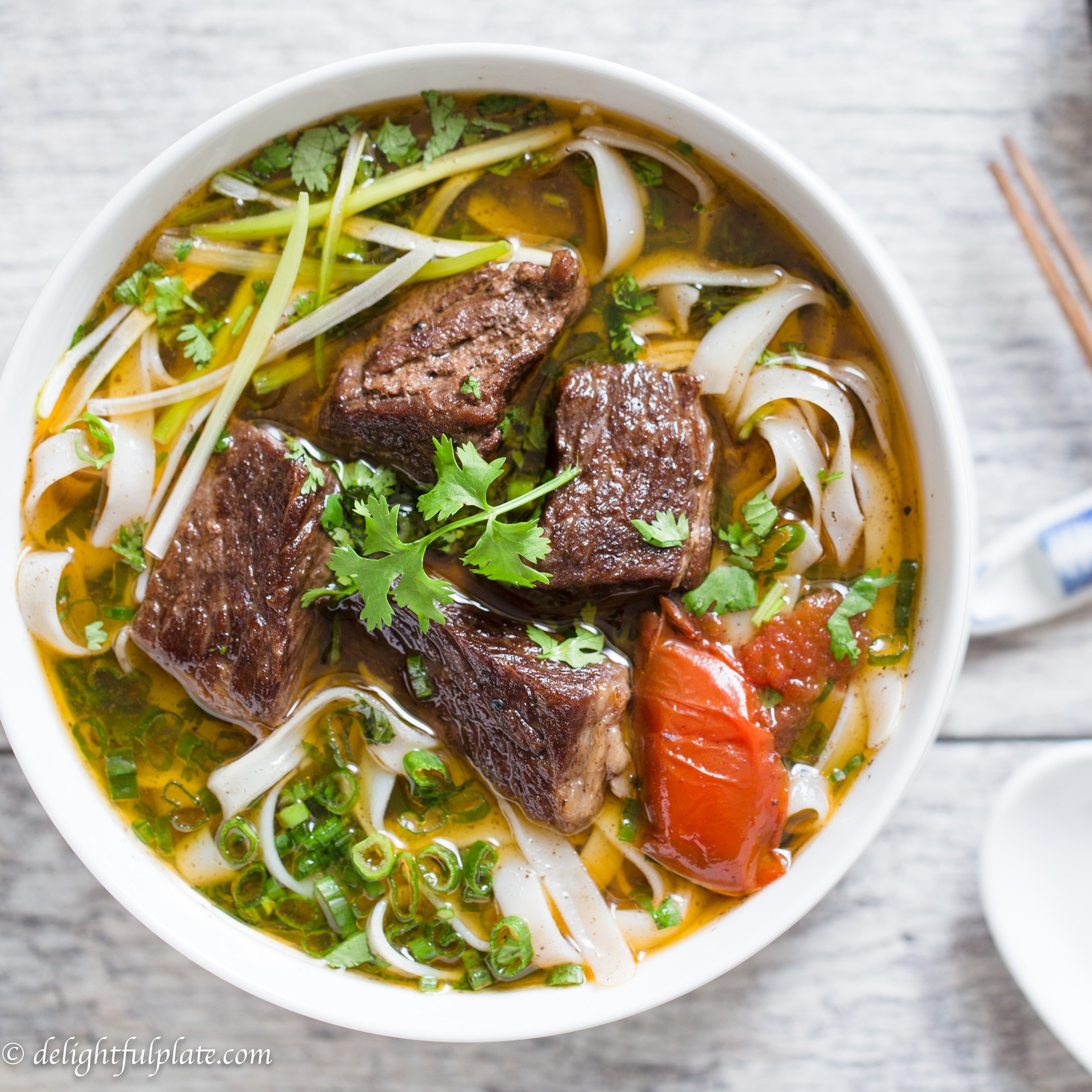 Vietnamese Pho Beef Rice Noodle Soup Recipe Nut Free Wok