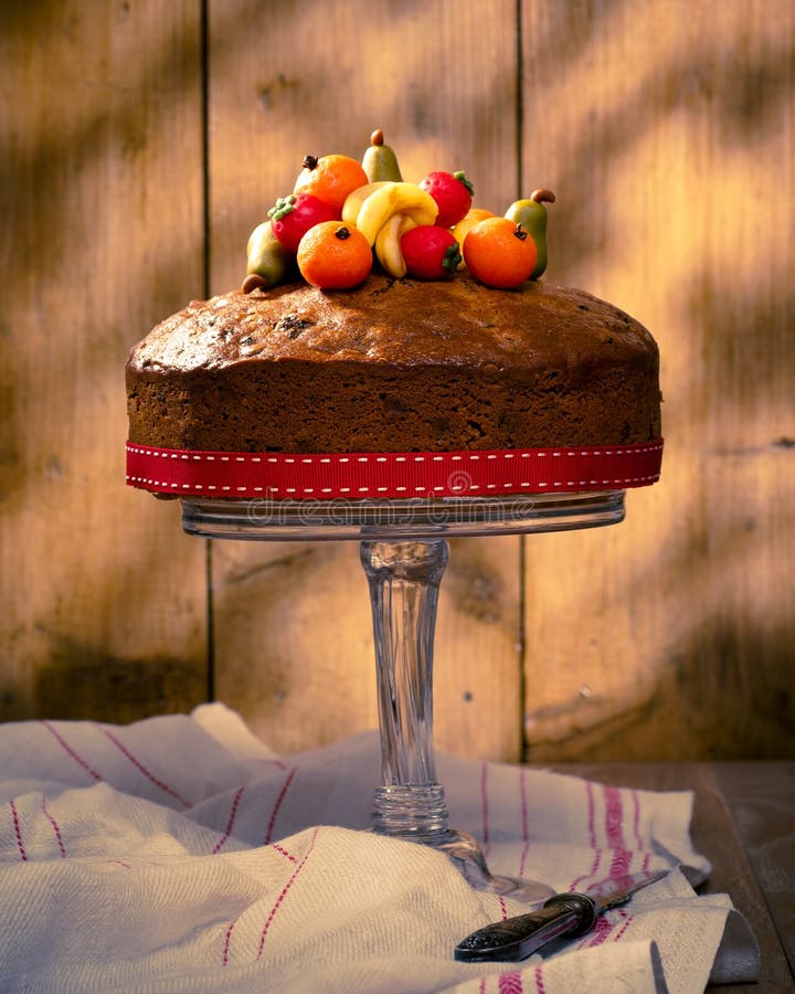 Vintage Style Fruit Cake Stock Photo Image Of Knife 22633220