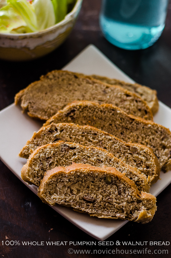 Walnut And Pumpkin Seed Bread The Novice Housewife