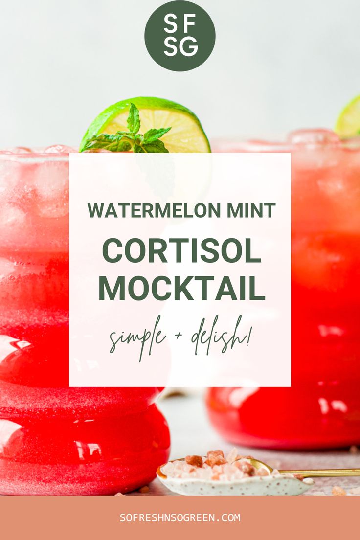 Watermelon Mint Cortisol Mocktail Mocktail Recipe Cortisol Anti