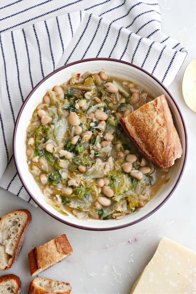 White Beans And Escarole Recipe It S A Veg World After All