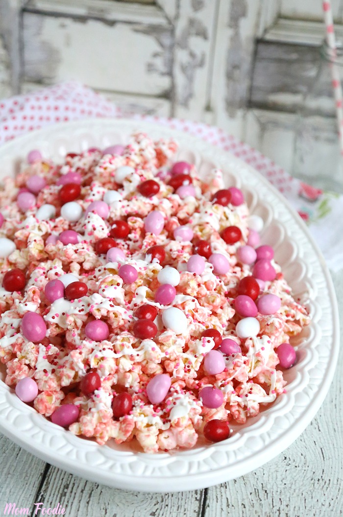 White Chocolate Popcorn Recipe Valentine S Day Popcorn Midgetmomma