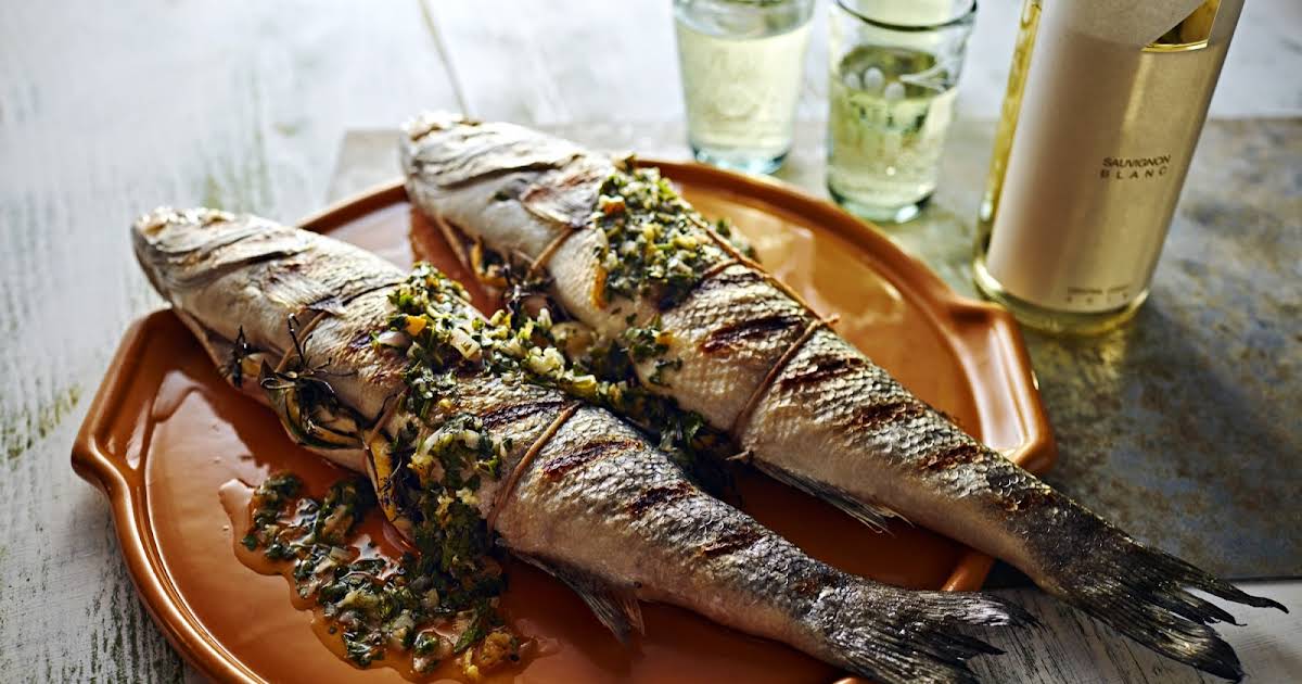 Whole Roasted Citrus Infused Branzino Branzino Fish Recipes Seafood