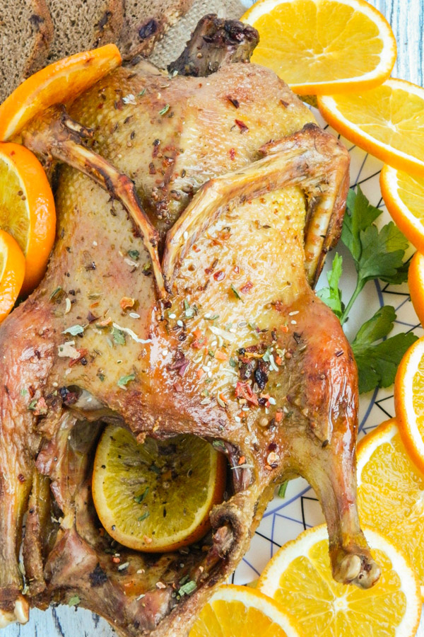 Whole Roasted Orange Duck Recipe Ann Inspired