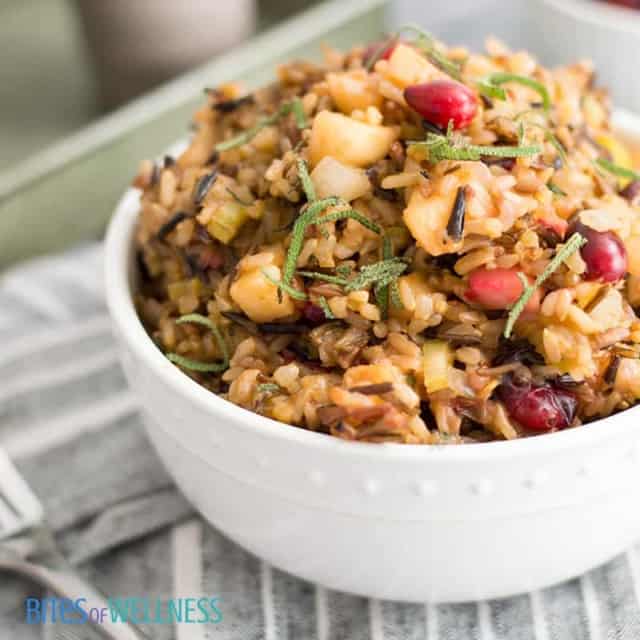 Wild Rice Stuffing With Cranberries Bacon And Pecans In 2024 Thanksgiving Recipes Stuffing