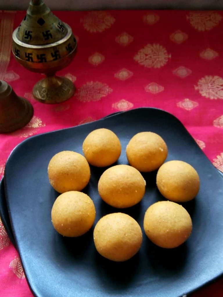 Yellow Moong Dal Ladoo Recipe Moong Dal Ladoo Spoons Of Flavor