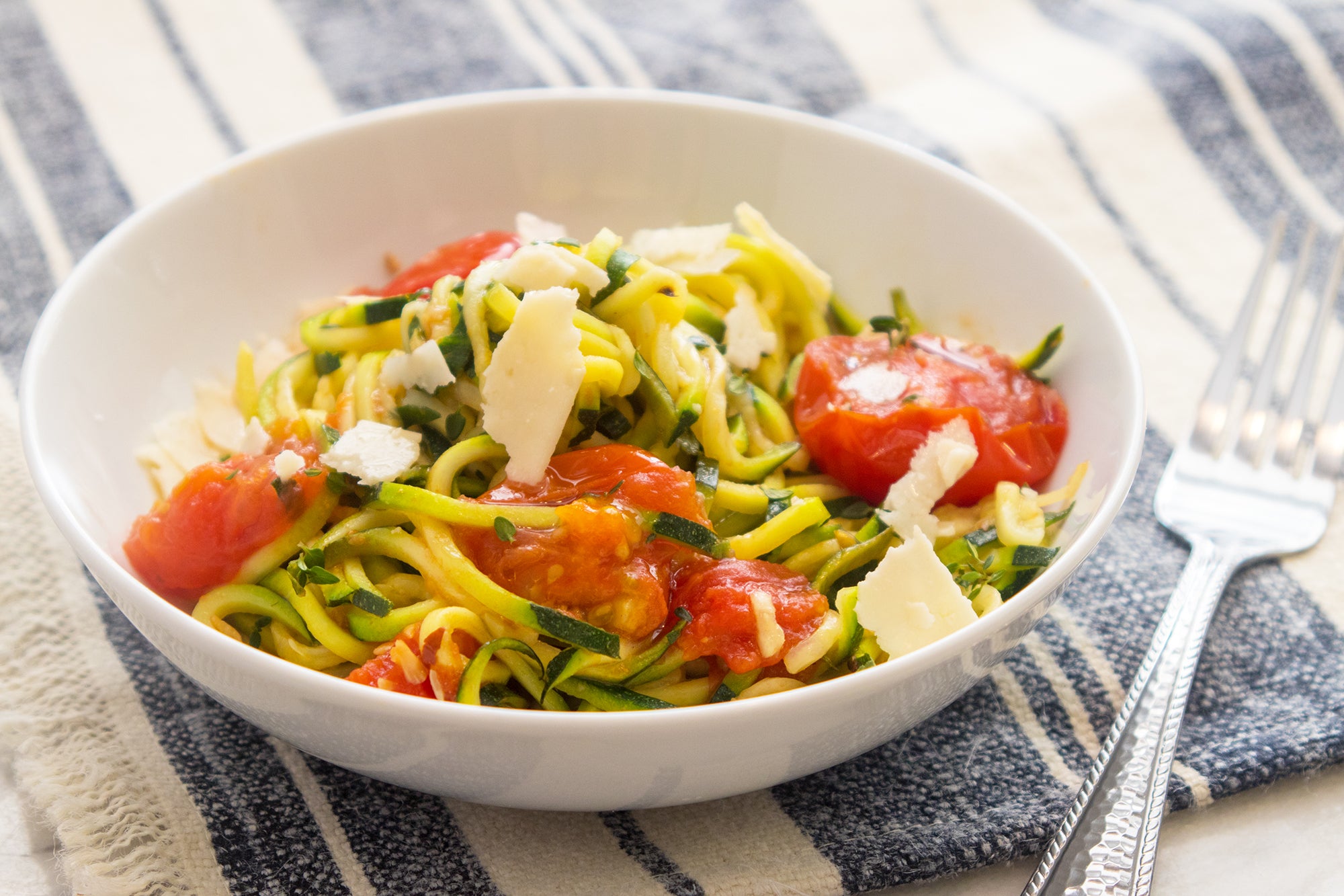 Zucchini Spaghetti With Sun Gold Tomato Sauce Giadzy Recipe